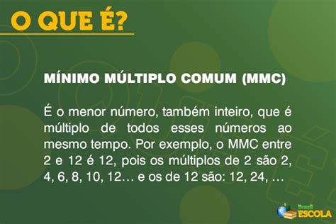 minimo multiplo comum mmc